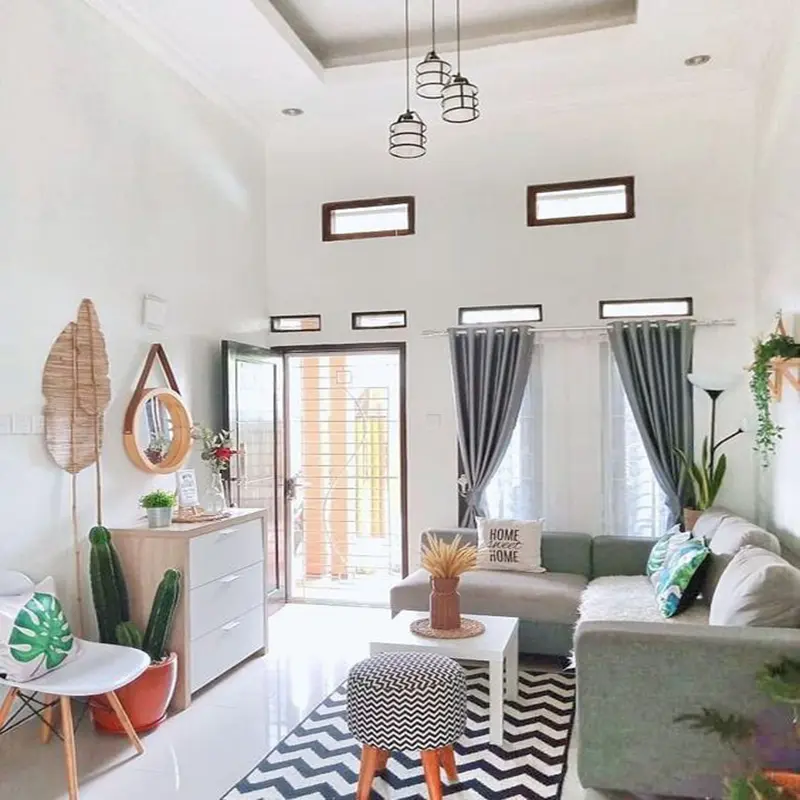 Interior Ruang Tamu Sempit  