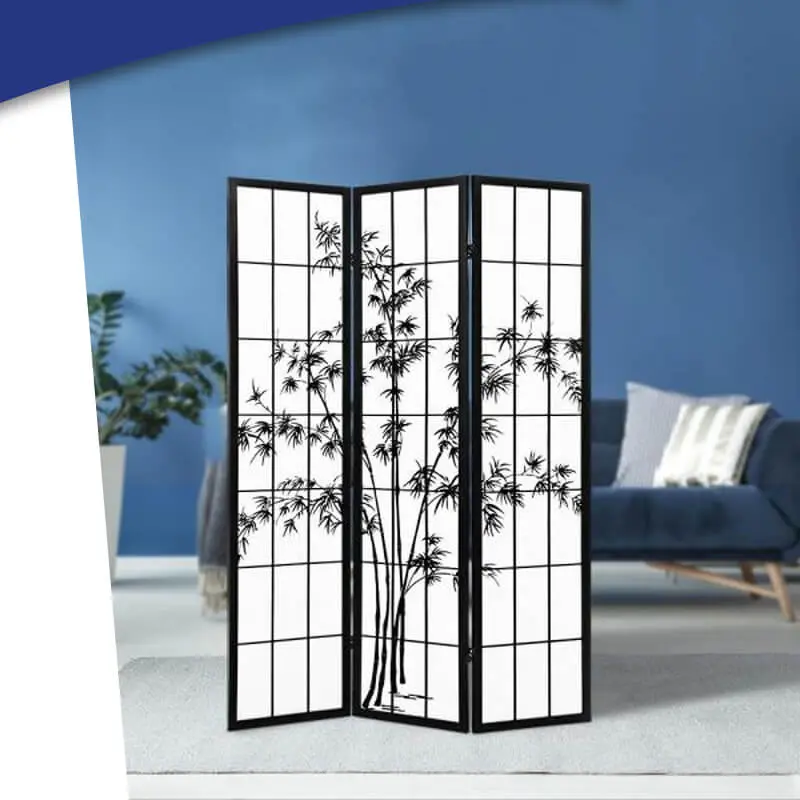 Model partisi hitam putih ala Shoji