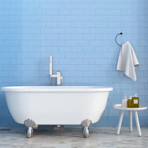 2. Keramik warna biru